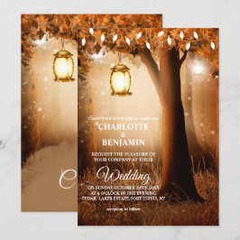 Fairytale Enchanted Forest Wedding bjudande Inbjudningar