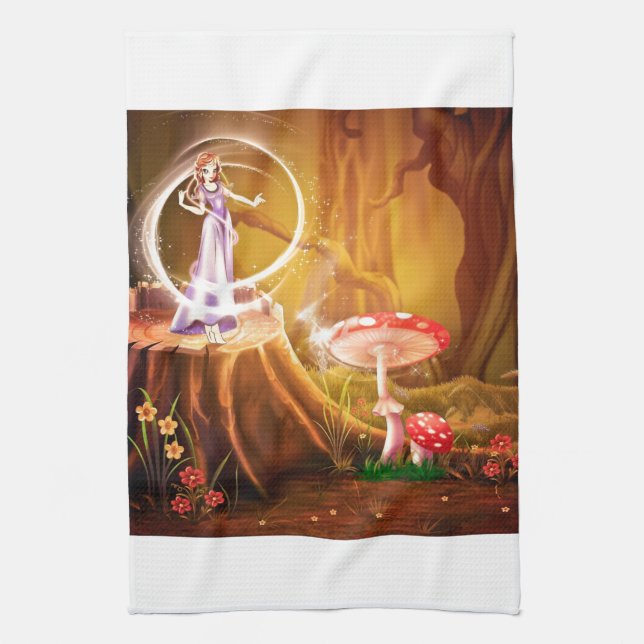 Fairytale Fantasy Destiny Whimsical Dreams Kökshandduk (Vertikal)