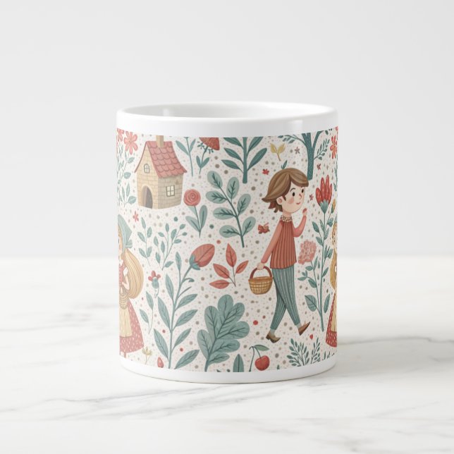 Fairytale Forest Walk Mugg Jumbo Mugg (Framsidan)