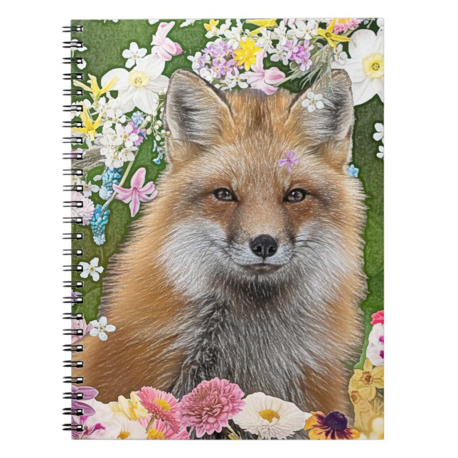 Fairytale Fox i Fält i Flowers Anteckningsbok (Framsidan)