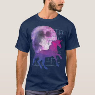 Fairytale Full Moon Magic Animal Fantasy Vaporwa T Shirt