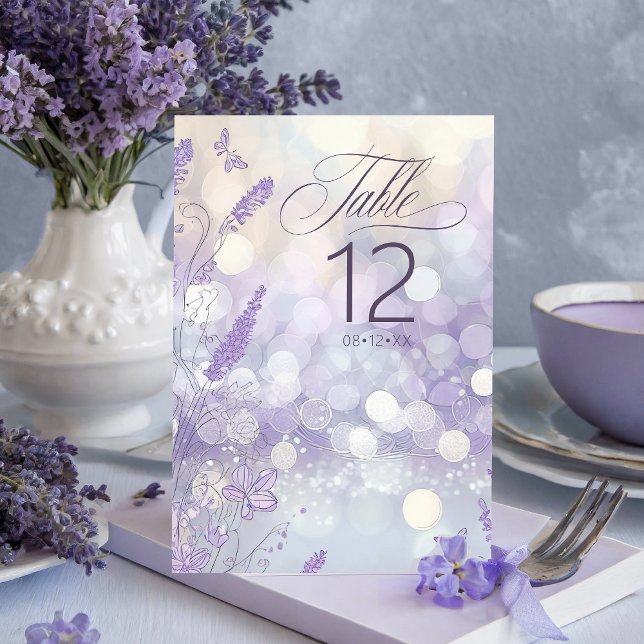 Fairytale Garden Quinceanera Lavender/Lilac ID1030 Bordsnummer (Skapare uppladdad)