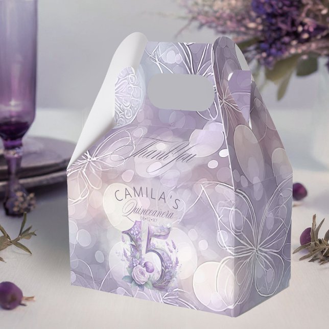 Fairytale Garden Quinceanera Lavender/Lilac ID1030 Presentaskar (Skapare uppladdad)