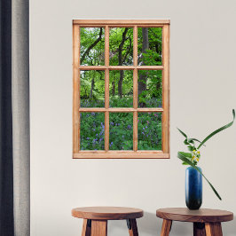 Fairytale Garden View från en Window (Premium) Poster