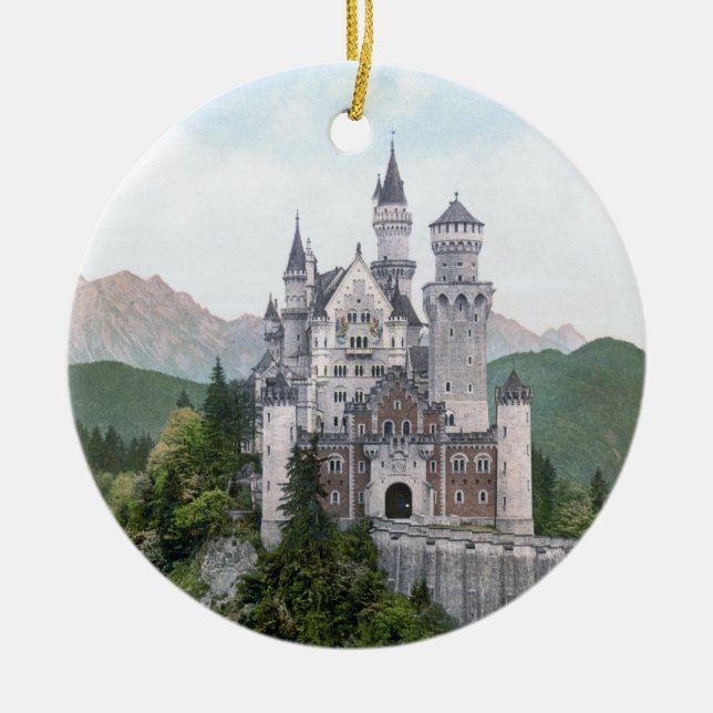 Fairytale German Castle Julgransprydnad Keramik (Framsidan)