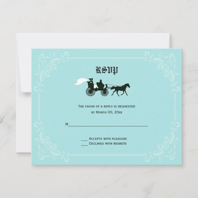 Fairytale Horse and Carriage OSA Responcards Kort (Framsida)