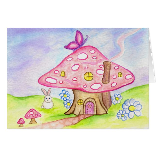 Fairytale House Hälsningskort (Framsidan Horizontal)