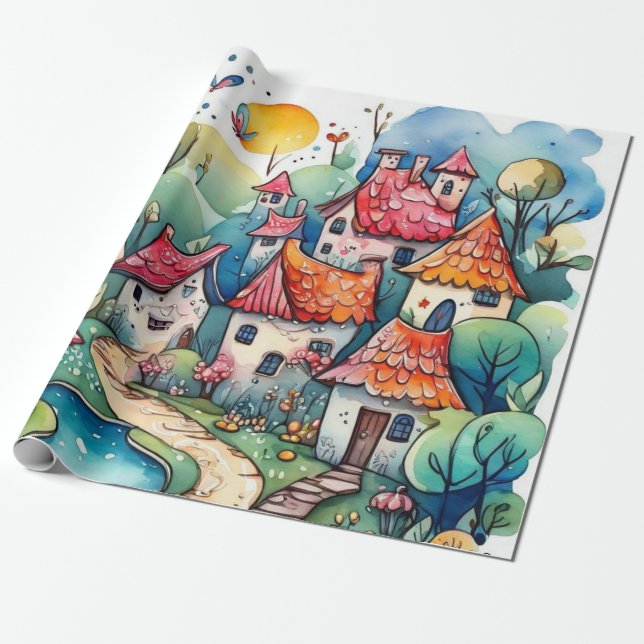 Fairytale in fair-Wrapping Papper Presentpapper (Utrullad)