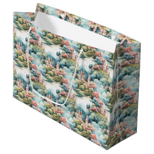 Fairytale in Fairyland Castles Pastel Rosa Blue