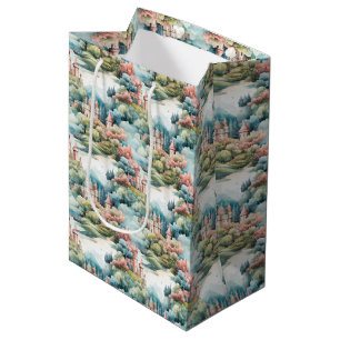 Fairytale in Fairyland Castles Pastel Rosa Blue