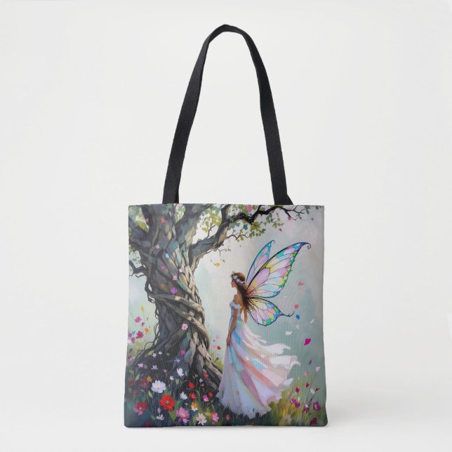 Fairytale Inspired Fairy and Whimsical Tree Tygkasse (Framsida)