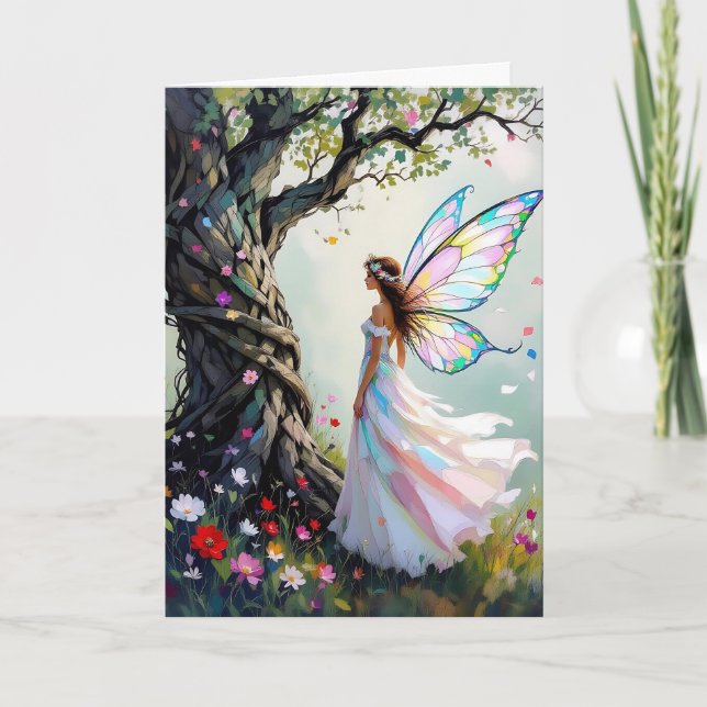 Fairytale Inspired Personlig Birthday Kort (Framsida)