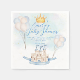 Fairytale magi Castle Krona party Baby Shower Pappersservett