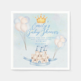 Fairytale magi Castle Krona party Baby Shower Pappersservett