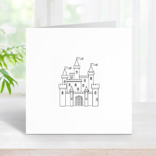 Fairytale Medieval Royal Castle 1x1 Stämpel