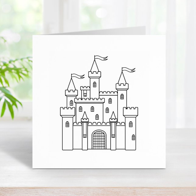 Fairytale Medieval Royal Castle Stämpel (Skapare uppladdad)