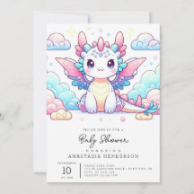 Fairytale Modern Dragon Baby Shower