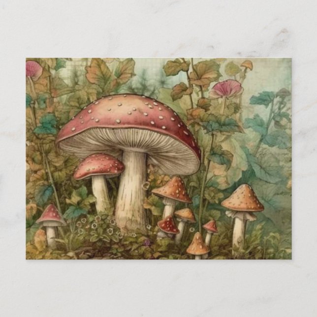 Fairytale MushRume Vykort (Framsida)