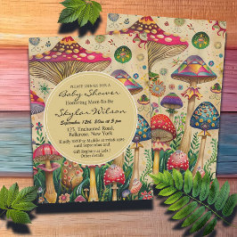 Fairytale MushRums Baby Shower Inbjudningar