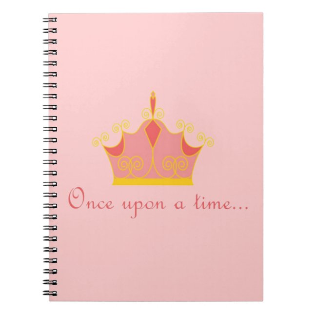 FAIRYTALE NOTEBOOK - SKRIVPAPPER - PRINCESS GIFT ANTECKNINGSBOK MED SPIRAL (Framsidan)