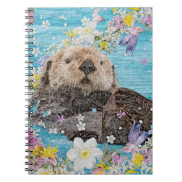 Fairytale Otter i Flowers flod Anteckningsbok