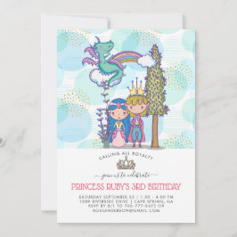 Fairytale Party-inbjudan | Prince & Princess