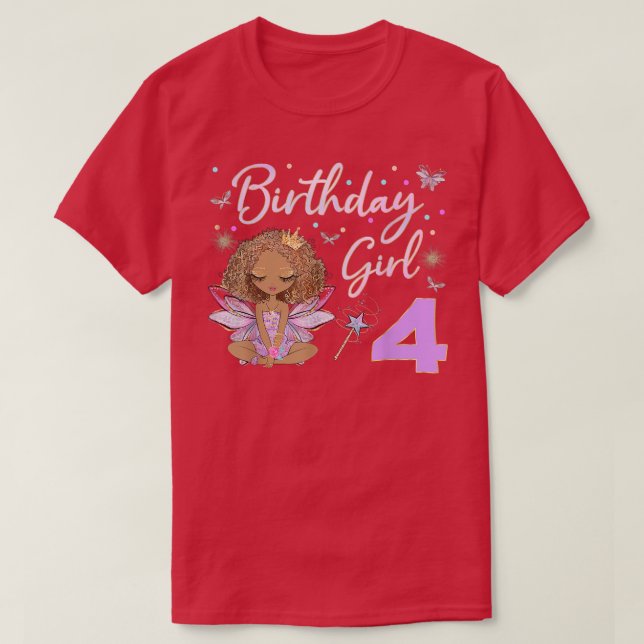 FairyTale Party Theme Girl Outfit T Shirt (Design framsida)