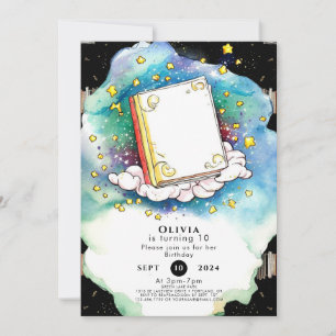 Fairytale Pastel Storybook Birthday Inbjudningar