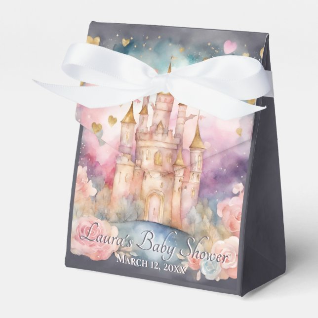 Fairytale Princess Baby Shower Presentaskar (Framsidan Sidan)