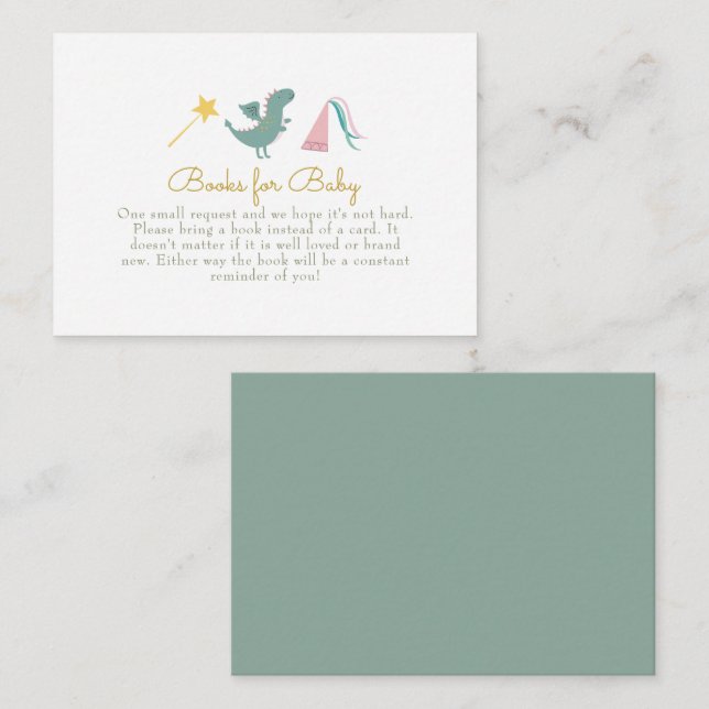 Fairytale Princess Bokar för Baby Tilläggskort (Fram/baksida)