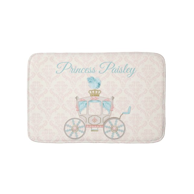 Fairytale Princess Carriage  Ivory Aqua Badrumsmatta (Framsidan)