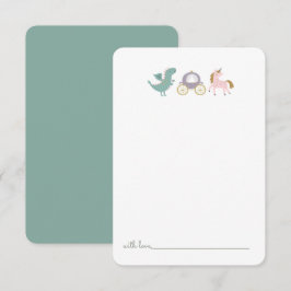 Fairytale Princess Castle Birthday Time Capsule Tack Kort
