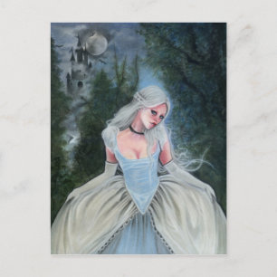 Fairytale Princess Castle glass sko POSTCARD Vykort