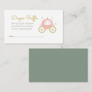 Fairytale Princess Dragon Diaper Raffle-hölje Tilläggskort