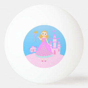 Fairytale Princess i Rosa Birthaday Party Pingisboll