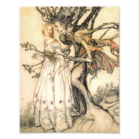 Fairytale Princess och Träd Elf