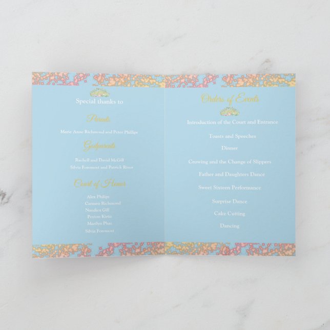 Fairytale Princess Sweet sixteen Program (Inuti)