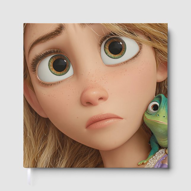 Fairytale Princess Wedding Guest Book Long Golden  Gästböcker (Framsida)