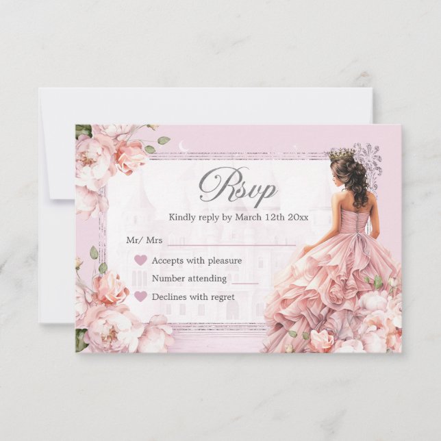 Fairytale Royal Castle  Rosa Quinceanera OSA (Framsida)