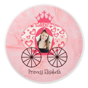 Fairytale Royal Princess Carriage Girl Birthday Knopp