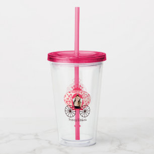 Fairytale Royal Princess Carriage Girl Birthday Take Away Mugg