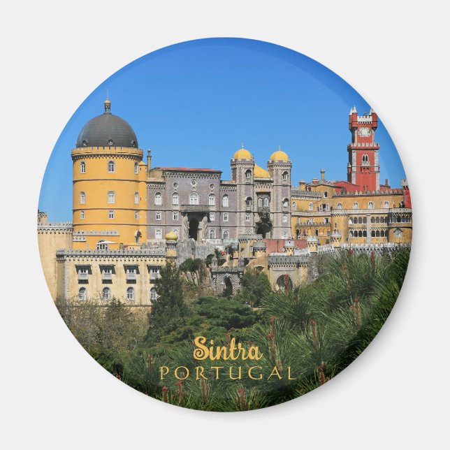 Fairytale Sintra Palace-fotot, i Portugal Magnet (Framsidan)