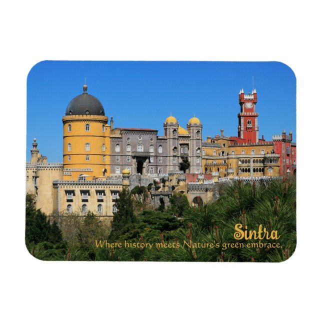 Fairytale Sintra Palace-fotot, i Portugal Magnet (Horisontell)