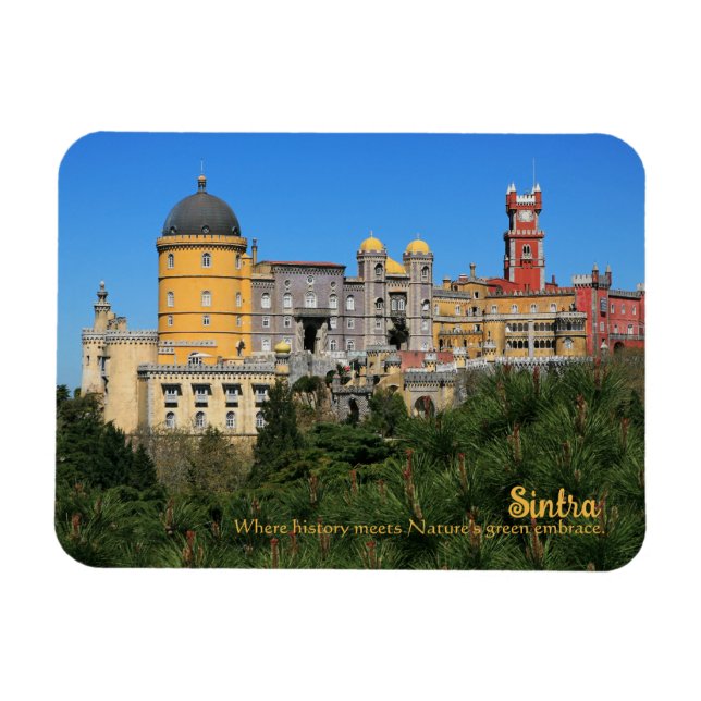 Fairytale Sintra Palace-fotot, i Portugal Magnet (Horisontell)