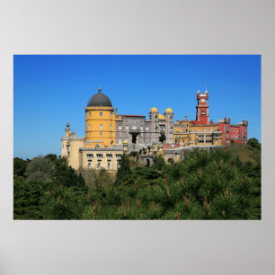 Fairytale Sintra Palace-fotot, i Portugal Poster