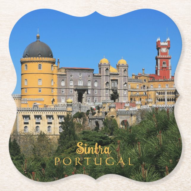 Fairytale Sintra Palace-fotot, i Portugal Underlägg Papper (Framsida)