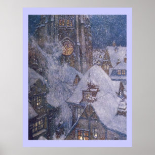 Fairytale Snö Queen by Edmund Dulac Print Poster