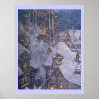 Fairytale Snö Queen by Edmund Dulac Print Poster