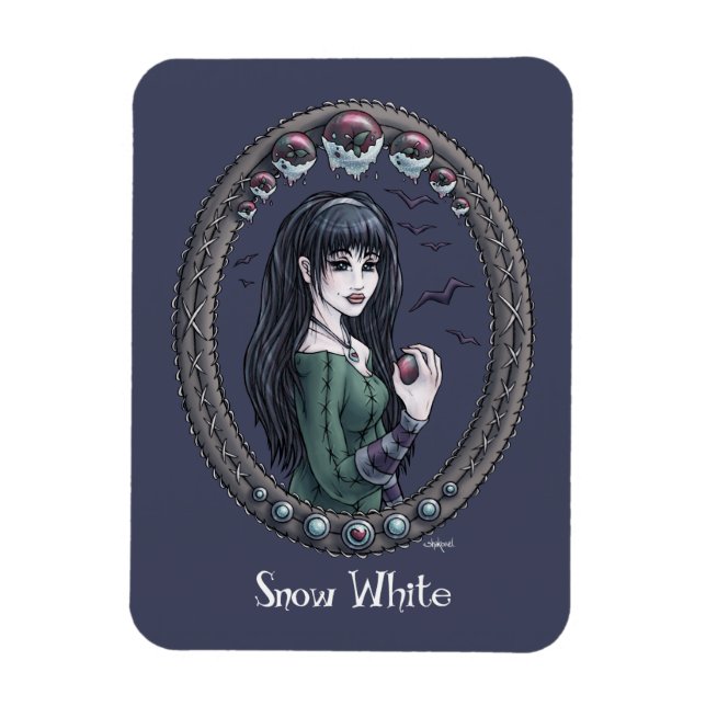 Fairytale "Snö White" Fantasy Art Magnet #2 (Vertikal)