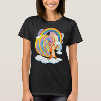 Fairytale Squirrelcorn Rainbow Cute Animal Squirre T Shirt